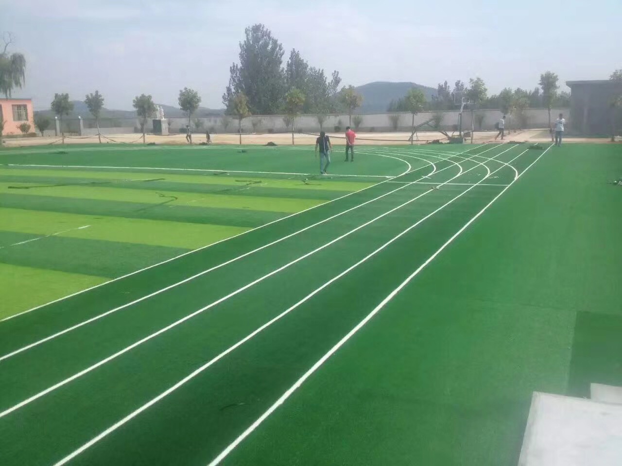 廣東佛山某小學(xué)足球場(chǎng)跑道工程案例